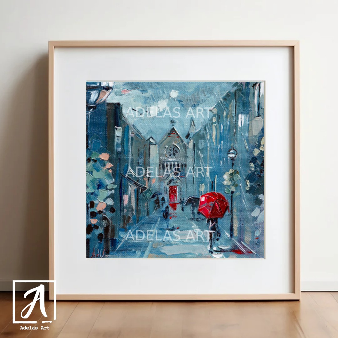 Art Print of Saint Anne's Church and street of Dublin