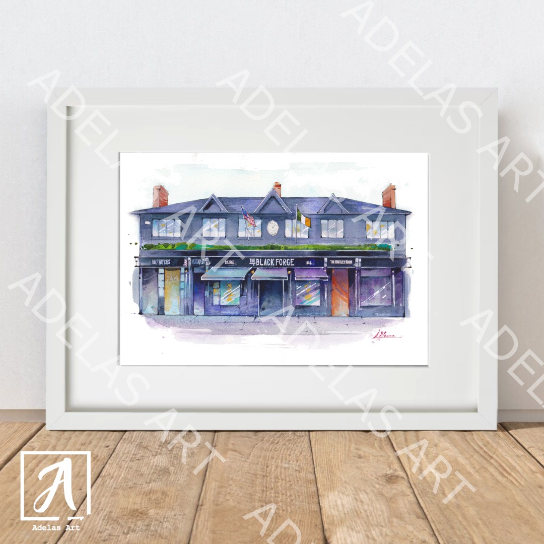 Wall Art of Conor McGregor's Irish Pub The Black Forge Inn renamed Road House