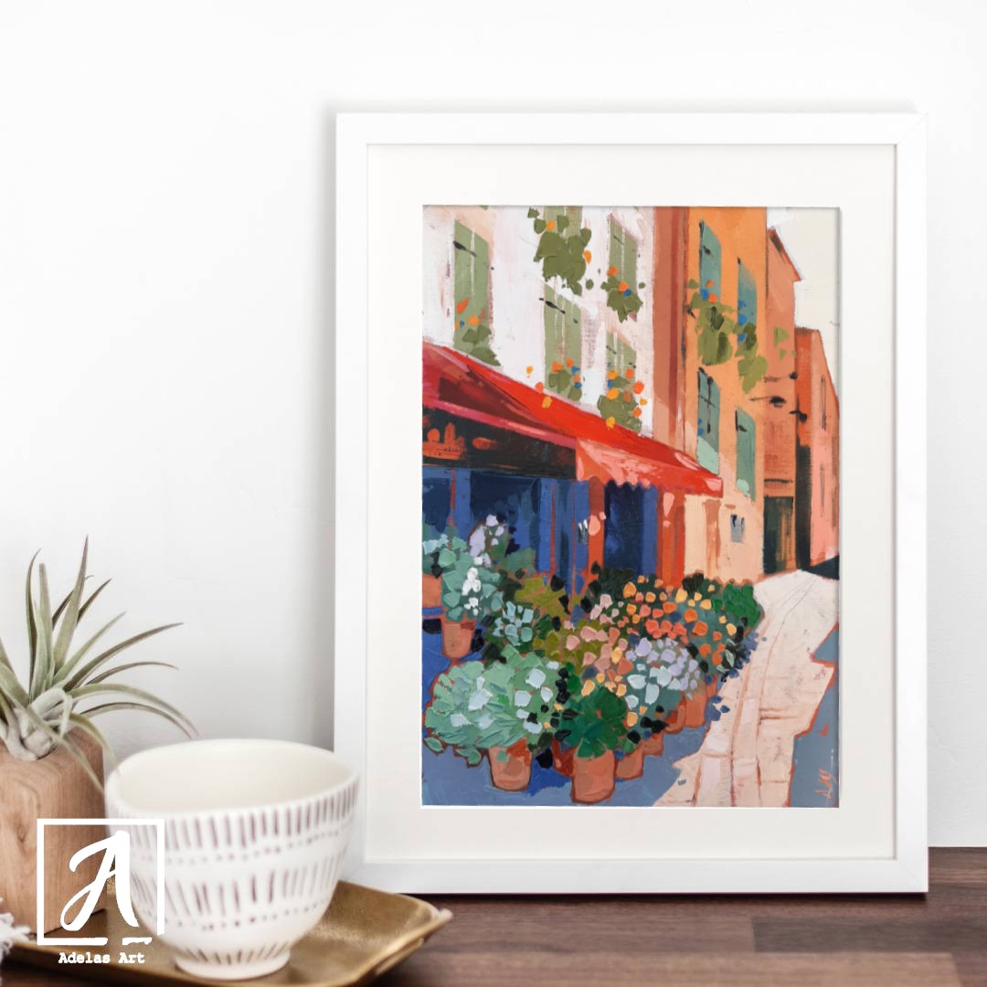 Oil Painting of Blossoms of Southern France