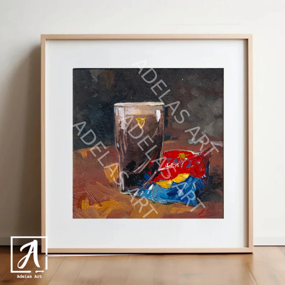 A pint of the black stuff and a bag of crisps Wall Art 