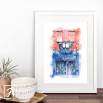 Front View - Books Upstairs Art Print