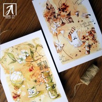 Gift Set for Coffee and Tea lovers by Adelas Art