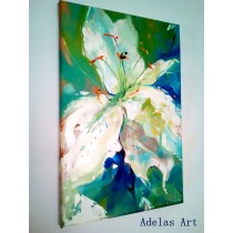 "White lilly" by  Adelas Art - side view