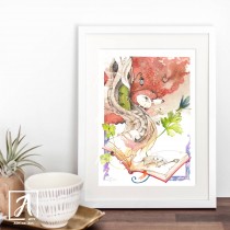 Gift Ideas For a book lovers, art print