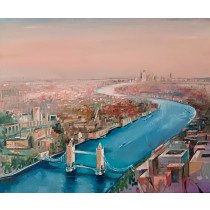 Thames at Dusk ☀ 56 x 45 cm