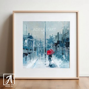 Art Print of the Spire on O'Connell Bridge, Ireland