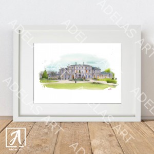 Wall Art painting of Faithlegg House Wedding venue