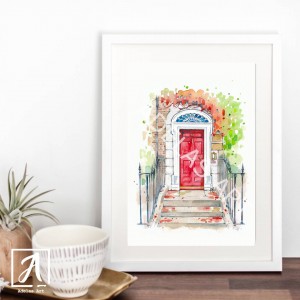Colorful Door of Dublin, wall decor by Adelas Art, Dublin Ireland