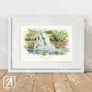Glenbarrow Watercolour Irish wilderness art print