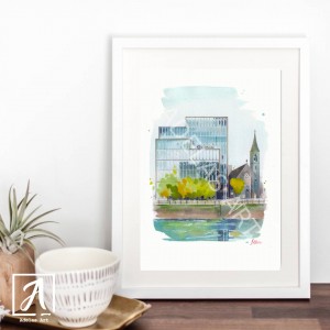 Wall Art Print of the Grant Thornton building in Dublin
