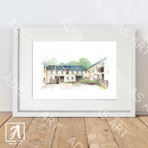 Hilden Brewery Wedding venue painting
