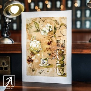 "Mister Tea" Art Print by Adelas Art