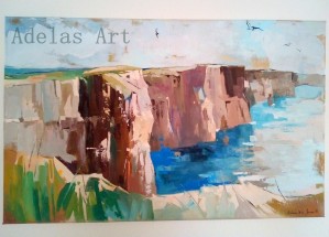 "Cliffs of Moher" by Adelas Art - front view