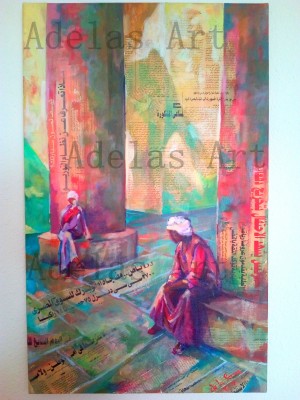 "In the shadow of the nile" by Adelas Art - front view