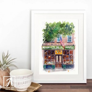 Stunning art print of McSorley's Old Ale House