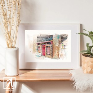 O'Reilly's Pub print, wall art by Adelas Art, Dublin Ireland