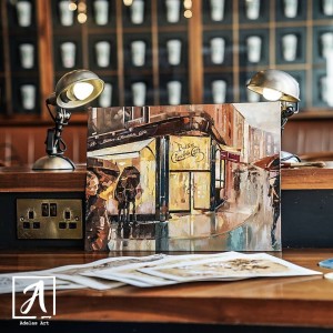 Original Oil Painting of a Dublin Street -  Adelas Art