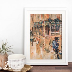 Original Artwork of Temple Bar created in Dublin, Ireland - Adelas Art