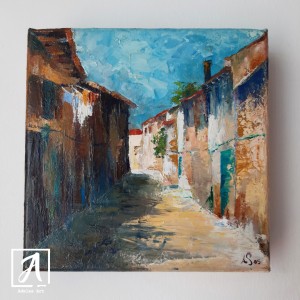 Front view - Original 3D oil painting 