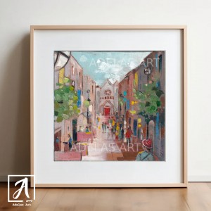 Original Painting of Dublin Squirrel Wall Art, The Workshop Pub Print, Dublin city centre