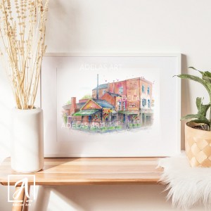 Peggy Kelly's Pub Harold's Cross Road, wall art by Adelas Art, Dublin Ireland