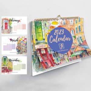2023 Calendar: Dublin Watercolour Art Series