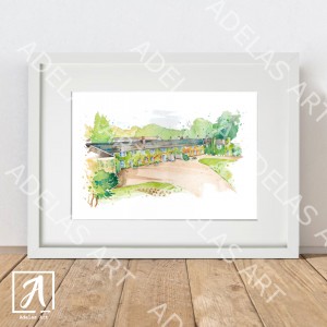 Rathsallagh Country House wedding illustration