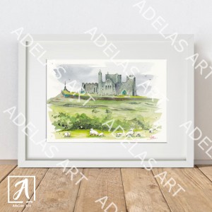 Fine wall art of an Irish Landscape, The Rock of Cashel