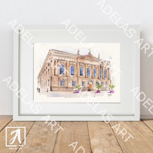 Fine wall art of an Irish Hospital, The RCSI