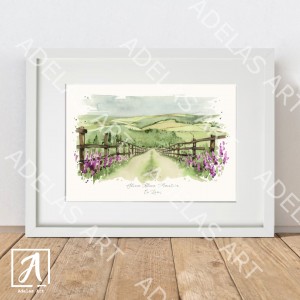 Fine wall art of an Irish Landscape, Slieve Bloom Mountains