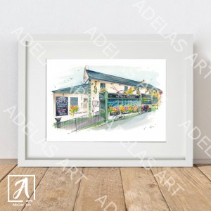 Art Print of The Merry Ploughboy traditional Irish Pub