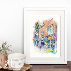 Wall Art of Token pub in Smithfield 