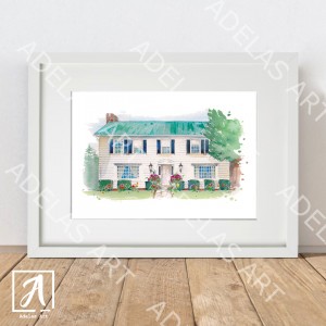 Whispering Pine Estate, Pensilvania art print