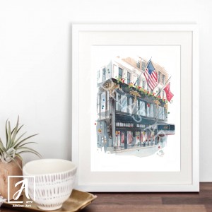 XV Beacon Hotel in Boston, Wedding venue painting