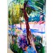 "Garden of Agapanthus in Seville" by Adelas Art - side view