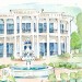 Original Watercolor painting of Sandlewood Manor