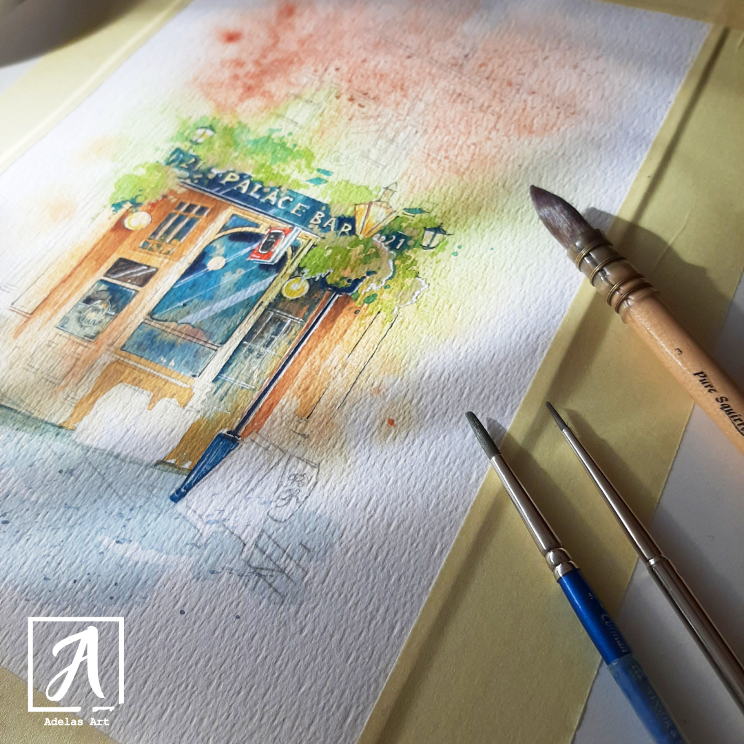 Rough watercolour paper by Adelas Art